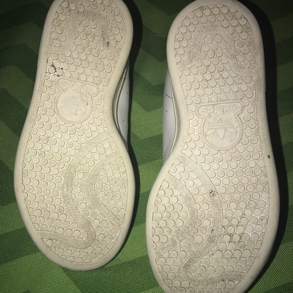 ADIDAS STAN SMITHS LEATHER LACE-UPS - Picture 5 of 8